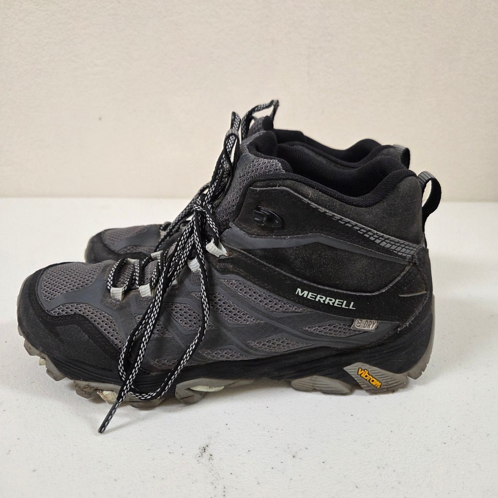 Merrell Granite J37148 9.5 Hiking Boots Gray Waterproof Vibram Trail Shoes